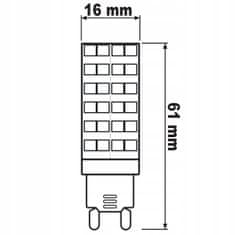 LUMILED 4x LED žárovka G9 CAPSULE 7W = 60W 670lm 3000K Teplá bílá 360°