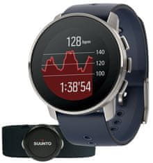 Suunto 9 Peak Granite Blue Titanium with HR belt