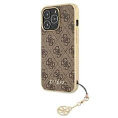 Guess Kryt Guess GUHCP13LGF4GBR Apple iPhone 13 Pro brown hardcase 4G Charms Collection