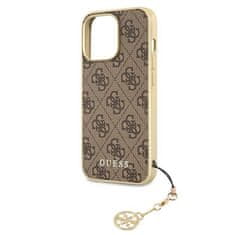 Guess Kryt Guess GUHCP13LGF4GBR Apple iPhone 13 Pro brown hardcase 4G Charms Collection