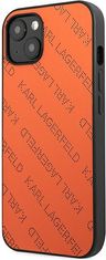 Karl Lagerfeld Kryt Karl Lagerfeld KLHCP13MPTLO Apple iPhone 13 hardcase orange Perforated Allover