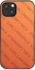 Karl Lagerfeld Kryt Karl Lagerfeld KLHCP13MPTLO Apple iPhone 13 hardcase orange Perforated Allover