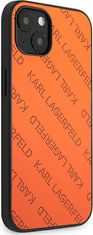 Karl Lagerfeld Kryt Karl Lagerfeld KLHCP13MPTLO Apple iPhone 13 hardcase orange Perforated Allover