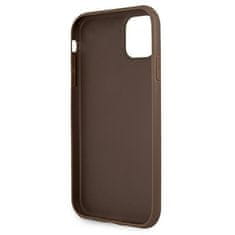 Guess Kryt Guess GUHCN614GMGBR Apple iPhone 11 brown hardcase 4G Big Metal Logo