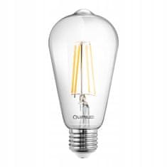 LUMILED 6x LED žárovka E27 8W = 65W 3000K FILAMENT EDISON