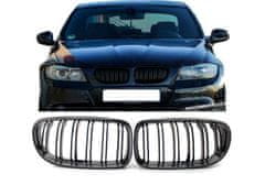 UNI Přední maska ledvinky Double-line BMW 3 E90/91 2009-2012 karbon 