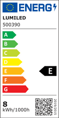 LUMILED LED žárovka E27 EDISON ST64 8W = 65W 3000K LUMILED