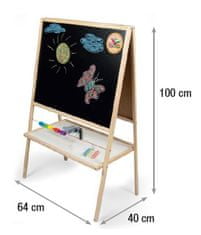 Aga4Kids Dětská tabule 2v1 MBUSY 100 cm