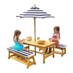 KidKraft Dětský zahradní stůl Bench Set 00106