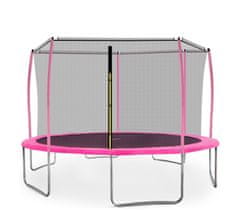 Aga Sport Fit Trampolína 430 cm Pink + vnitřní ochranná síť