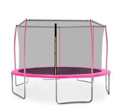 Aga Sport Fit Trampolína 430 cm Pink + vnitřní ochranná síť