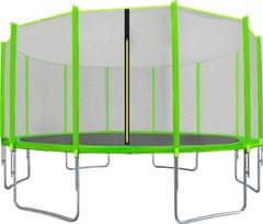 aGa SPORT TOP Trampolína 500 cm Light Green + ochranná síť