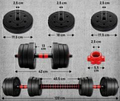 Tresko Nakládací činky 20 kg