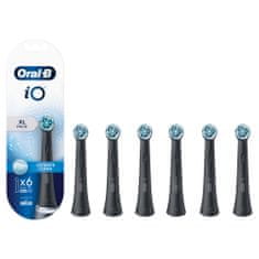 Oral-B iO Ultimate Clean Černé Kartáčkové Hlavy, Balení 6 ks