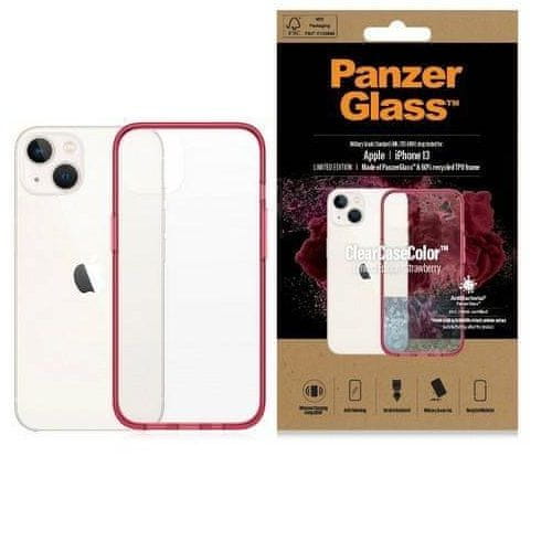 PanzerGlass ClearcaseColor pouzdro pro Apple iPhone 13 - Červená KP19766