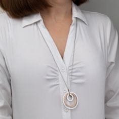 Lotus Style Výrazný bicolor náhrdelník se zirkony Urban Woman LS2090-1/2