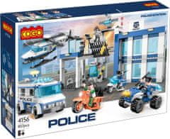 Cogo stavebnice Policie - velká policejní stanice kompatibilní 857 dílů