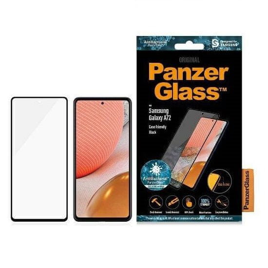 PanzerGlass Panzerglass antibakteriálni sklo pro Samsung Galaxy A72 5G - Černá KP19798