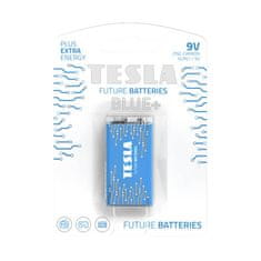 Tesla Batteries TESLA 9V BLUE+ Zinc Carbon 1 ks blistr 6F22 NEW