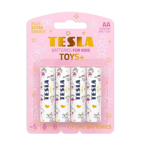 Tesla Batteries TESLA AA TOYS+ GIRL Alkaline 4ks blistr LR06 NEW