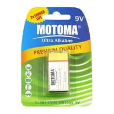 MOTOMA Baterie 9V 1ks Ultra 6F22 Alkaline 