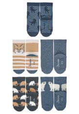 Sterntaler ponožky zimní 5 párů chlapecké modré 8422140, 22