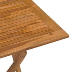 Greatstore Skládací zahradní jídelní stůl 90 x 60 x 75 cm masivní teak