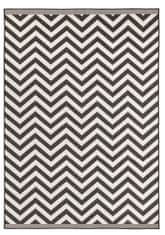 NORTHRUGS Kusový koberec Twin Supreme 103433 Palma black creme – na ven i na doma 80x250