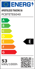 ACA Lightning  LED lineární vodotěsné svítidlo TETE 60W/4000K/5420Lm/120°/IP66