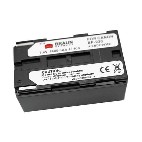 BRAUN Baterie CANON BP-930, BP-945 (BDP-CBP930, 4400mAh)