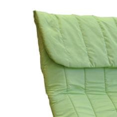 KUPŽIDLE Relaxační pohupovací křeslo z ohýbaného dřeva ANAFI — masiv buk, zelená