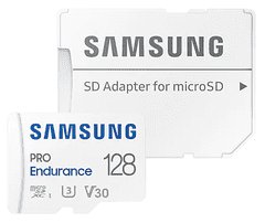 Samsung PRO Endurance micro SDXC spominska kartica, 128 GB + SD adapter