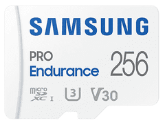 Samsung Micro SDXC 256GB PRO Endurance UHS-I U3 (Class 10) + SD adaptér