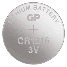 Emos Lithiová knoflíková baterie GP CR1216, 1ks B15651