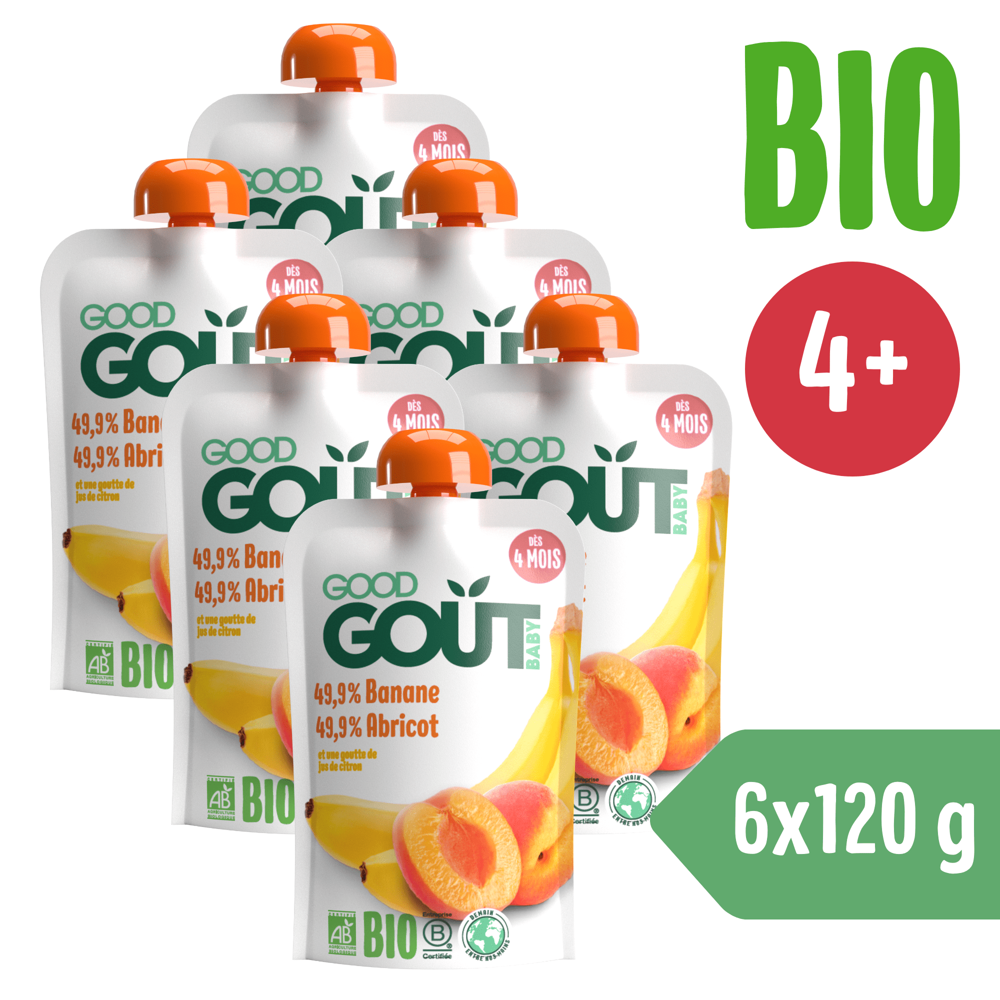 QoQa - GOOD GOUT Compote de Banane 120g