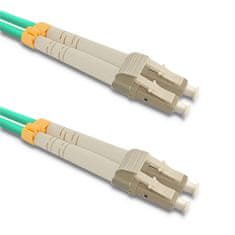 Qoltec Optický patchcord LC/UPC - LC/UPC | Multimode | 50/125 | OM3 | Duplex | 15m