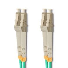 Qoltec Optický patchcord LC/UPC - LC/UPC | Multimode | 50/125 | OM3 | Duplex | 20m