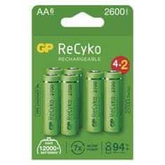 GP Batteries GP nabíjecí baterie ReCyko 2700 AA (HR6) 4+2PP