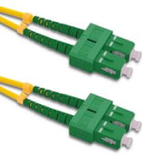 Qoltec Optický patchcord SC/APC - SC/APC | Singlemode | 9/125 | G652D | Duplex | 120m