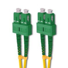 Qoltec Optický patchcord SC/APC - SC/APC | Singlemode | 9/125 | G652D | Duplex | 120m