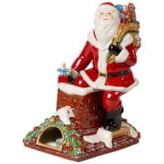 Villeroy & Boch Hrací skříňka a lucerna CHRISTMAS TOYS MEMORY Santa na střeše +