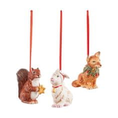 Villeroy & Boch Set vánočních ozdob NOSTALGIC ORNAMENTS Zvířátka 3 ks