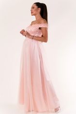 Gemini Dámské šaty HM2197 - YourNewStyle L pudrovo-růžová