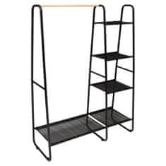 Northix Clothes rack with shoe rack - Black 