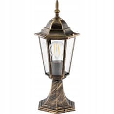 LUMILED Zahradní lampa E27 stojací lucerna BELLIS 40cm PATINA