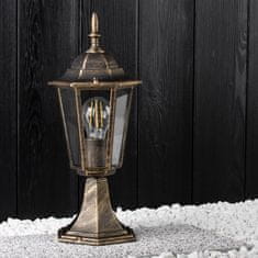 LUMILED Zahradní lampa E27 stojací lucerna BELLIS 40cm PATINA