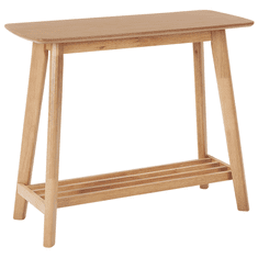 Beliani Konzolový stolek světlé dřevo TULARE