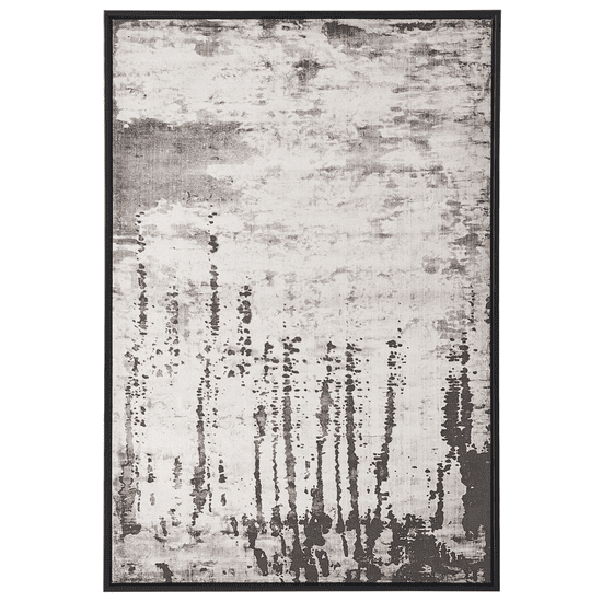 Beliani Zarámovaný obraz na plátně abstraktní 63 x 93 cm šedý ZEVIO