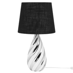 Beliani Stolní lampa černá/stříbrná 65 cm VISELA