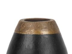 Beliani Dekorativní váza černá CORIA